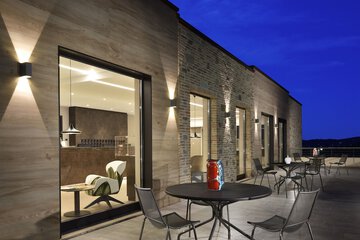 Front of property - evening/night