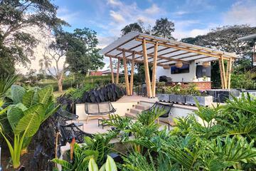 Outdoor banquet area