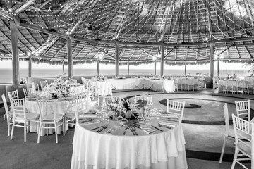 Outdoor wedding area