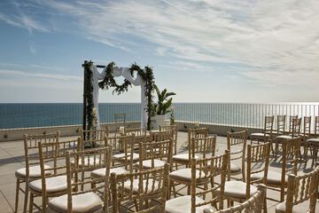 Outdoor wedding area