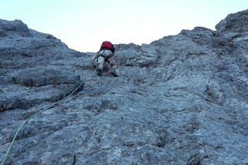 Outdoor rock climbing