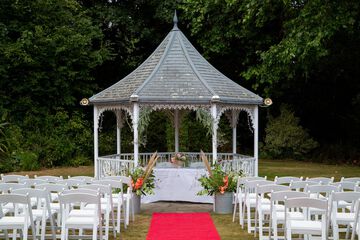 Outdoor wedding area