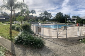 Outdoor wedding area