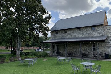 Outdoor banquet area