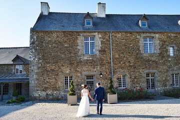 Outdoor wedding area
