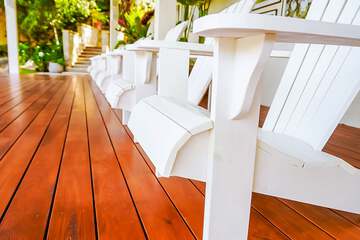 Outdoor banquet area