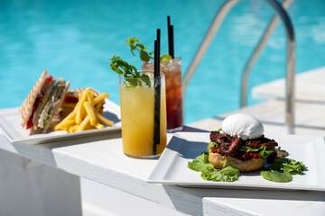 Poolside bar