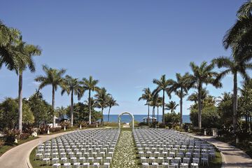 Outdoor wedding area
