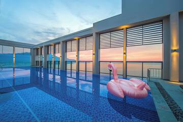 Rooftop pool