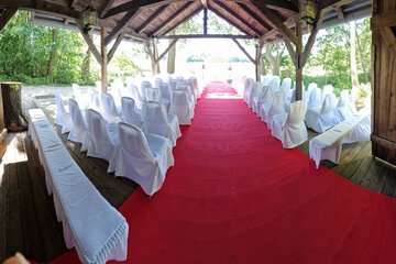 Outdoor wedding area