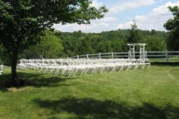 Outdoor wedding area