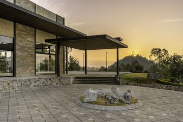 Outdoor wedding area