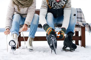 Ice skating