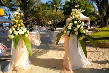 Outdoor banquet area