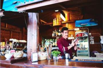 Poolside bar