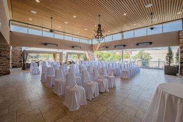 Outdoor wedding area