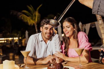 Couples dining