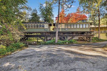 Outdoor wedding area