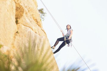 Outdoor rock climbing