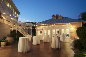 Outdoor wedding area
