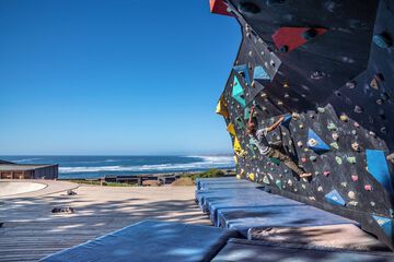 Outdoor rock climbing