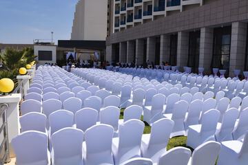 Outdoor wedding area