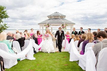Outdoor wedding area