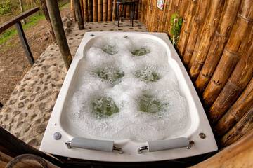 Private spa tub