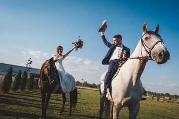 Outdoor wedding area