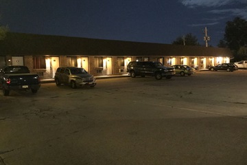 Front of property - evening/night