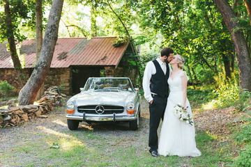 Outdoor wedding area