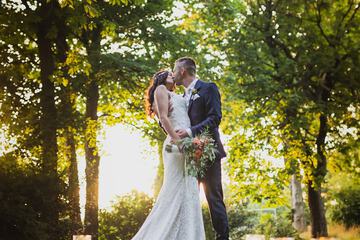 Outdoor wedding area