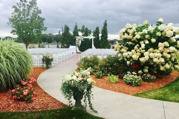 Outdoor wedding area