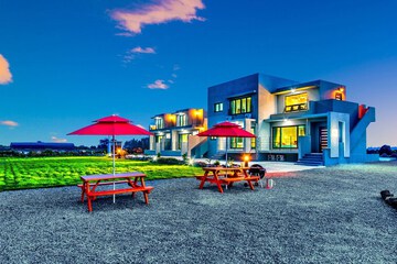 Front of property - evening/night