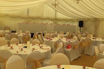 Outdoor wedding area