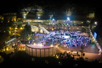 Outdoor wedding area