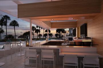 Poolside bar