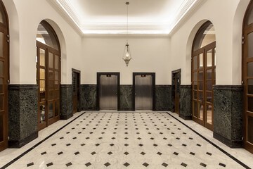 Interior entrance