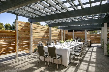 Outdoor banquet area