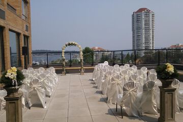 Outdoor wedding area