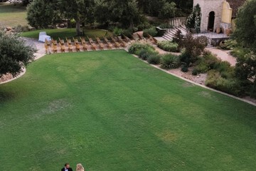 Outdoor wedding area