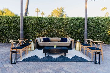 Outdoor banquet area