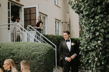 Outdoor wedding area