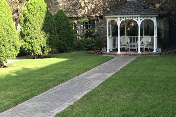 Outdoor wedding area