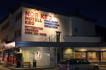 Front of property - evening/night