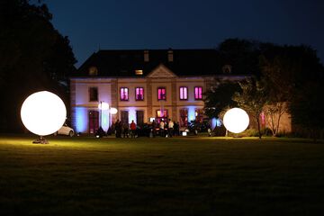 Outdoor wedding area