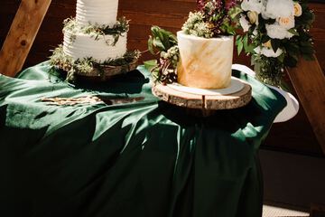 Outdoor wedding area