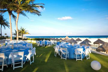 Outdoor wedding area