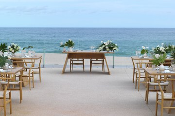 Outdoor wedding area