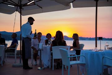 Couples dining